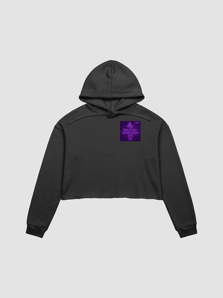 Haunted Apartment 202 Fleece Crop Hoodie (Purple) product image (1)