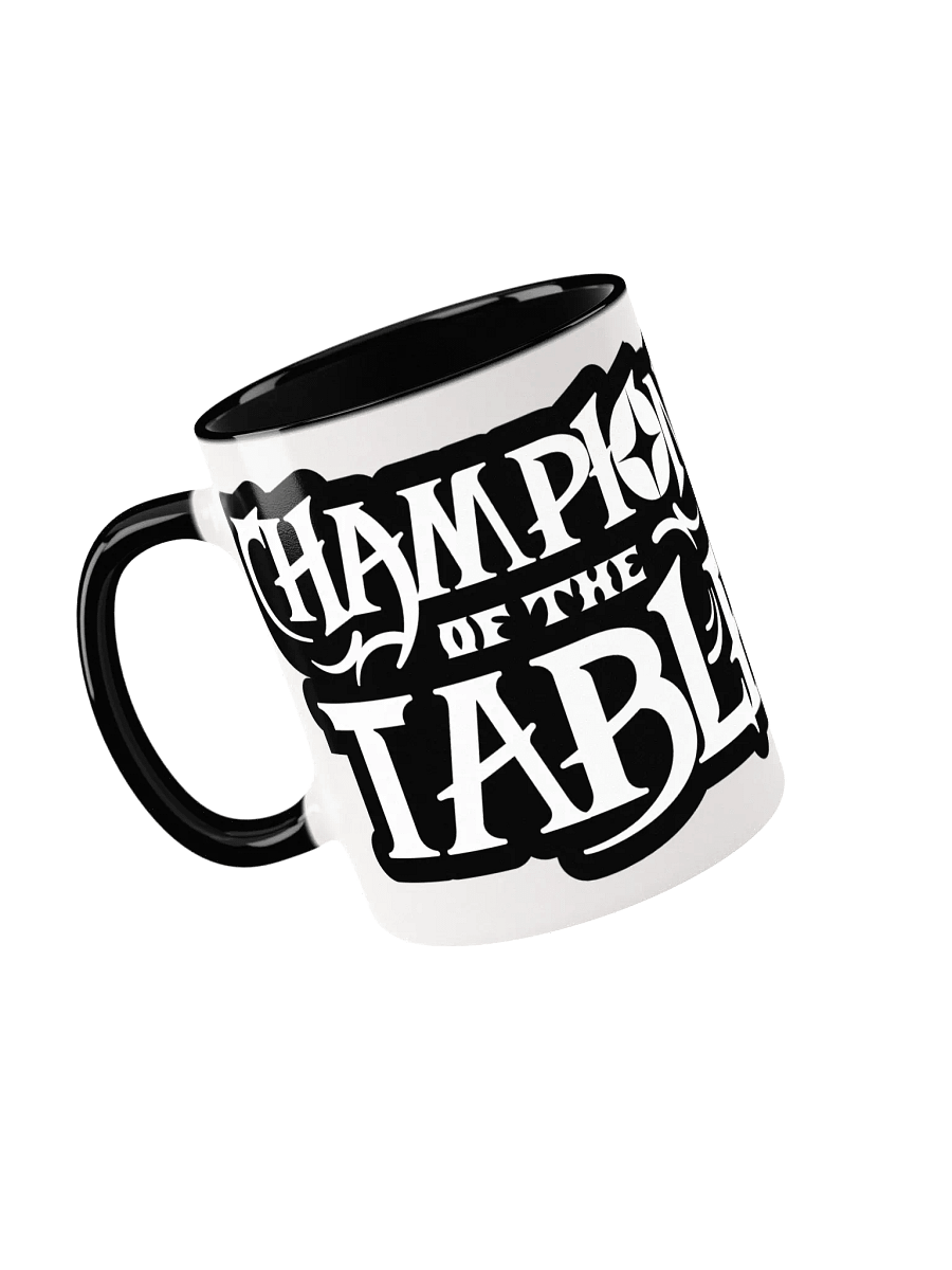 Champions of The Table Mug (Black & White) product image (1)