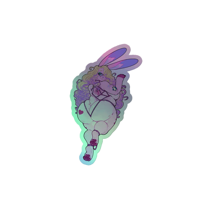 Bun Shibari Holo Sticker (Back) product image (2)