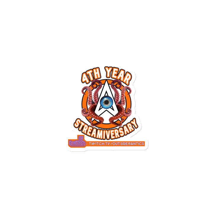 (Limited Edition) 4th Streamiversary 'OA-Cthulhu' Logo Die-Cut Magnets product image (1)
