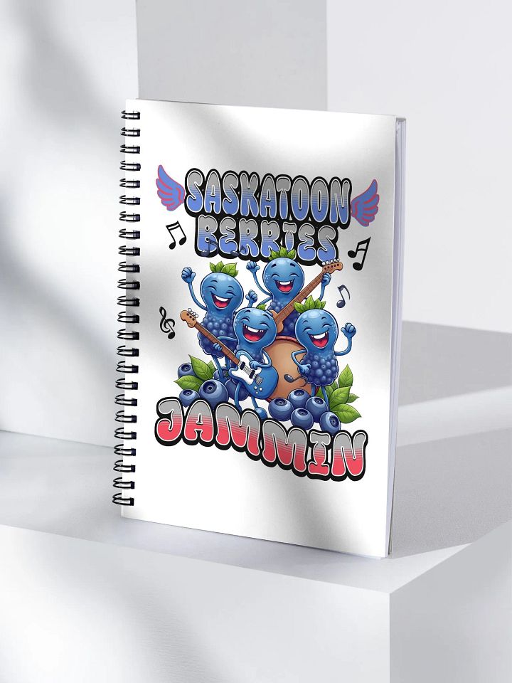 Saskatoon Berries Jammin Spiral Notebook product image (1)