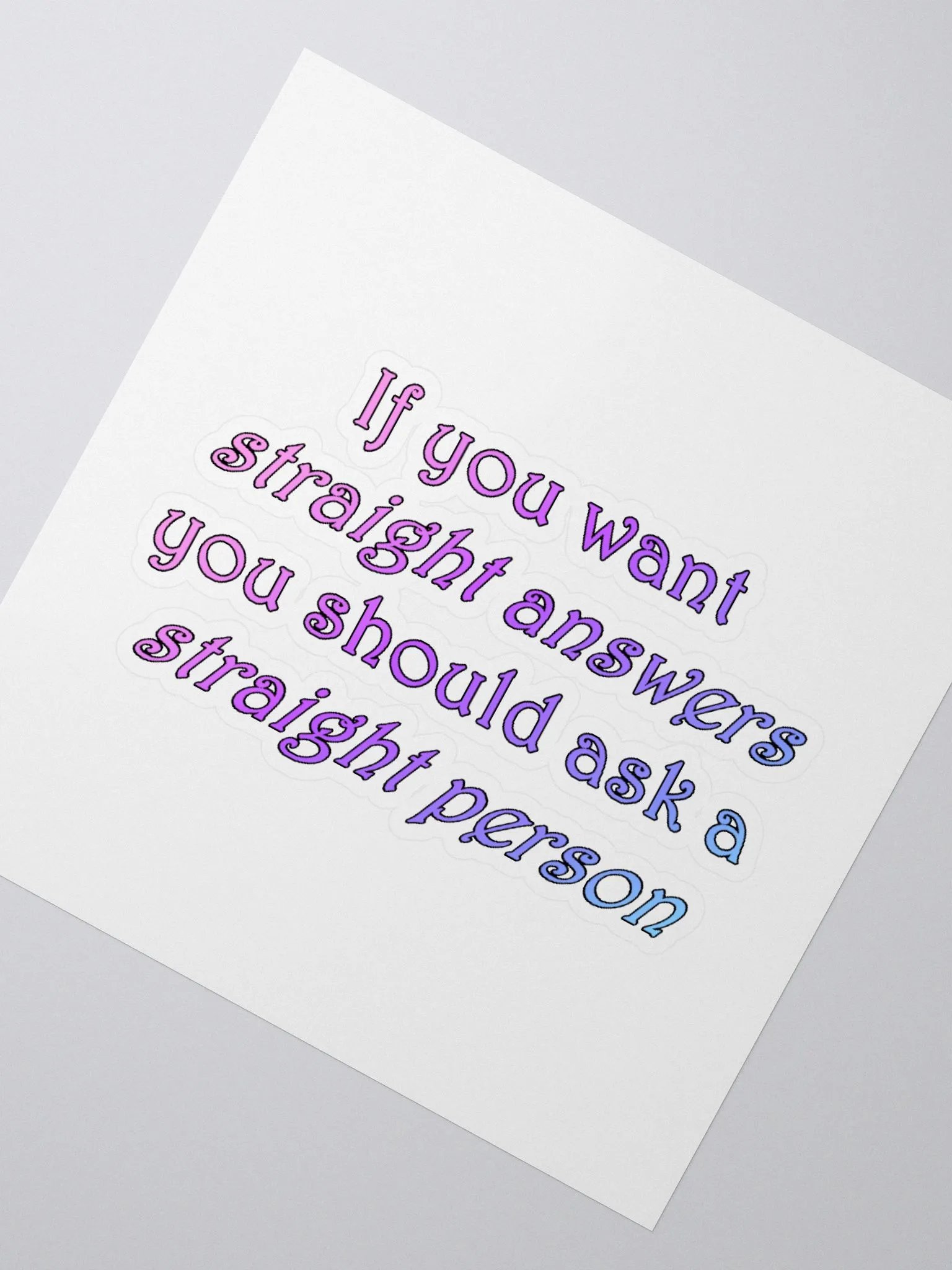 Straight Answers Sticker product image (4)