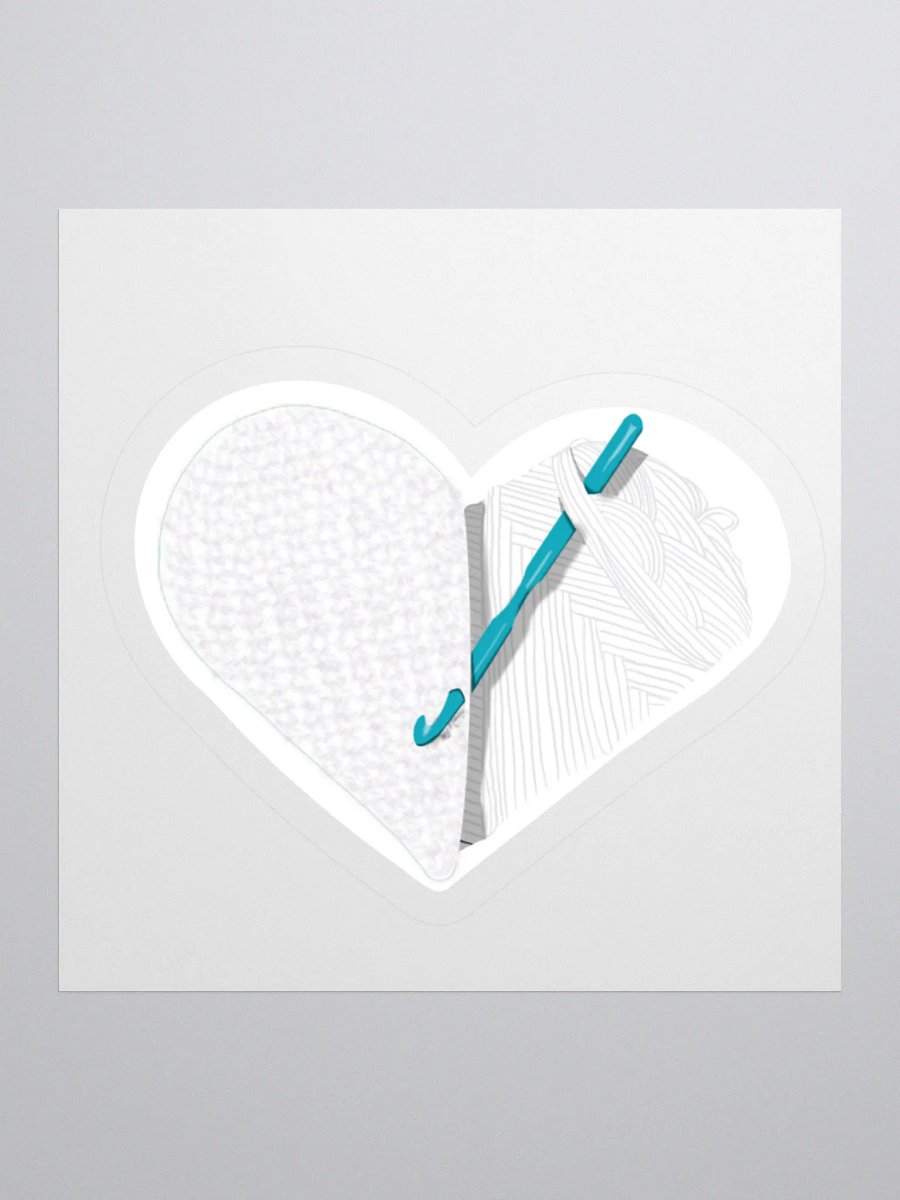 Crochet Love - White Sticker product image (1)