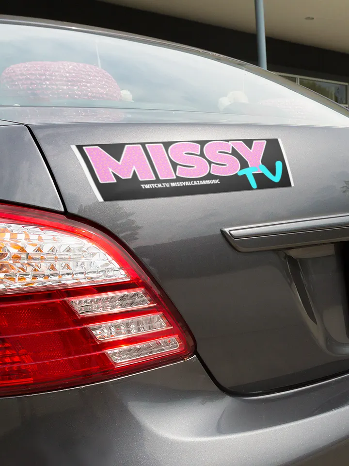 MissyTV bumper sticker product image (1)