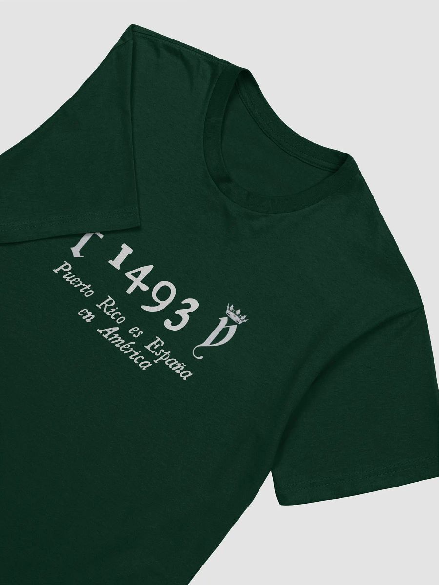 Camiseta manga corta verde - 1493 Puerto Rico es España en América product image (2)