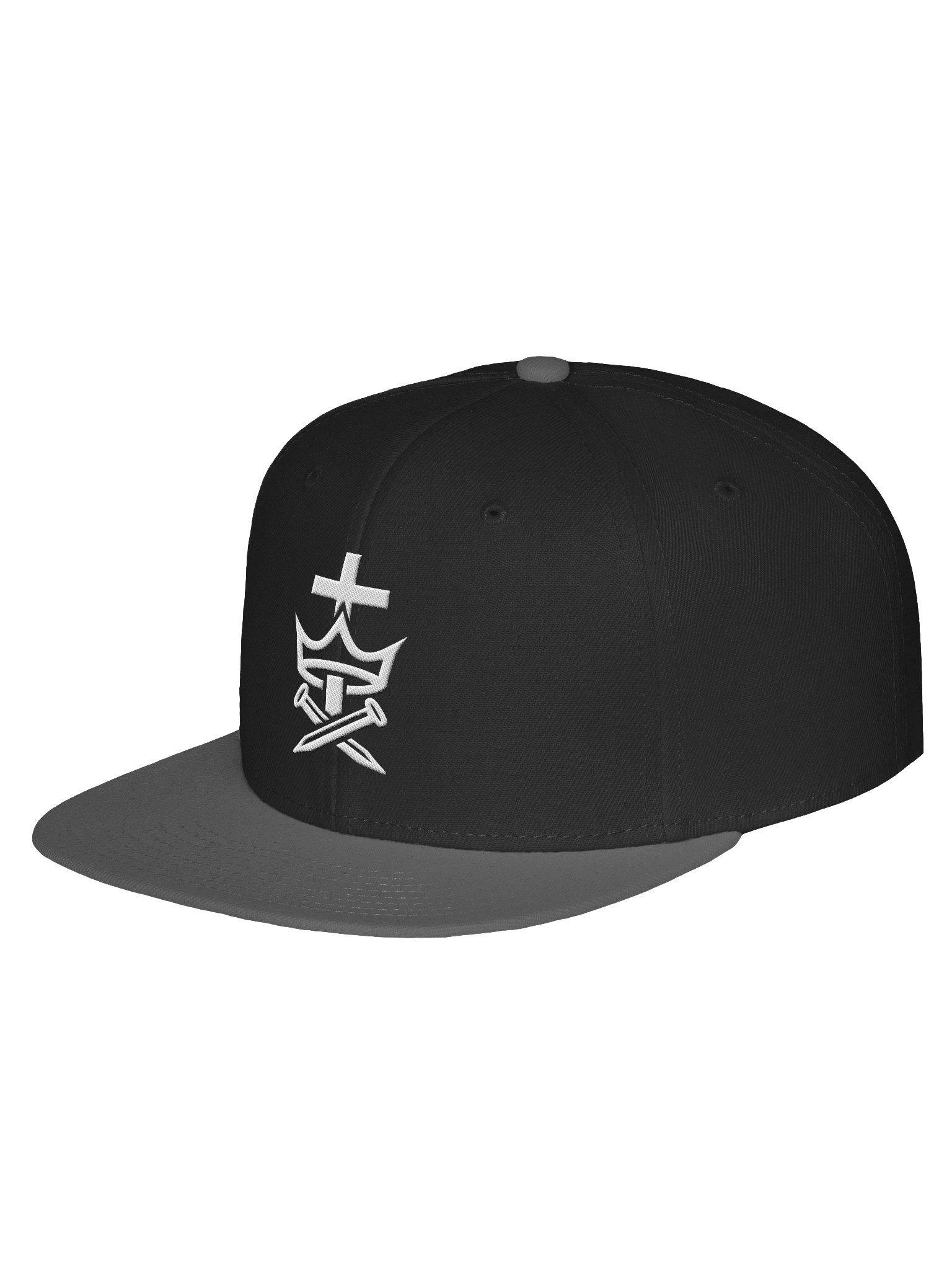 Cross, Crown, and Nails Christian Icon – Snap Back “Be Faithful Until Death” (Revelation 2:10) product image (2)