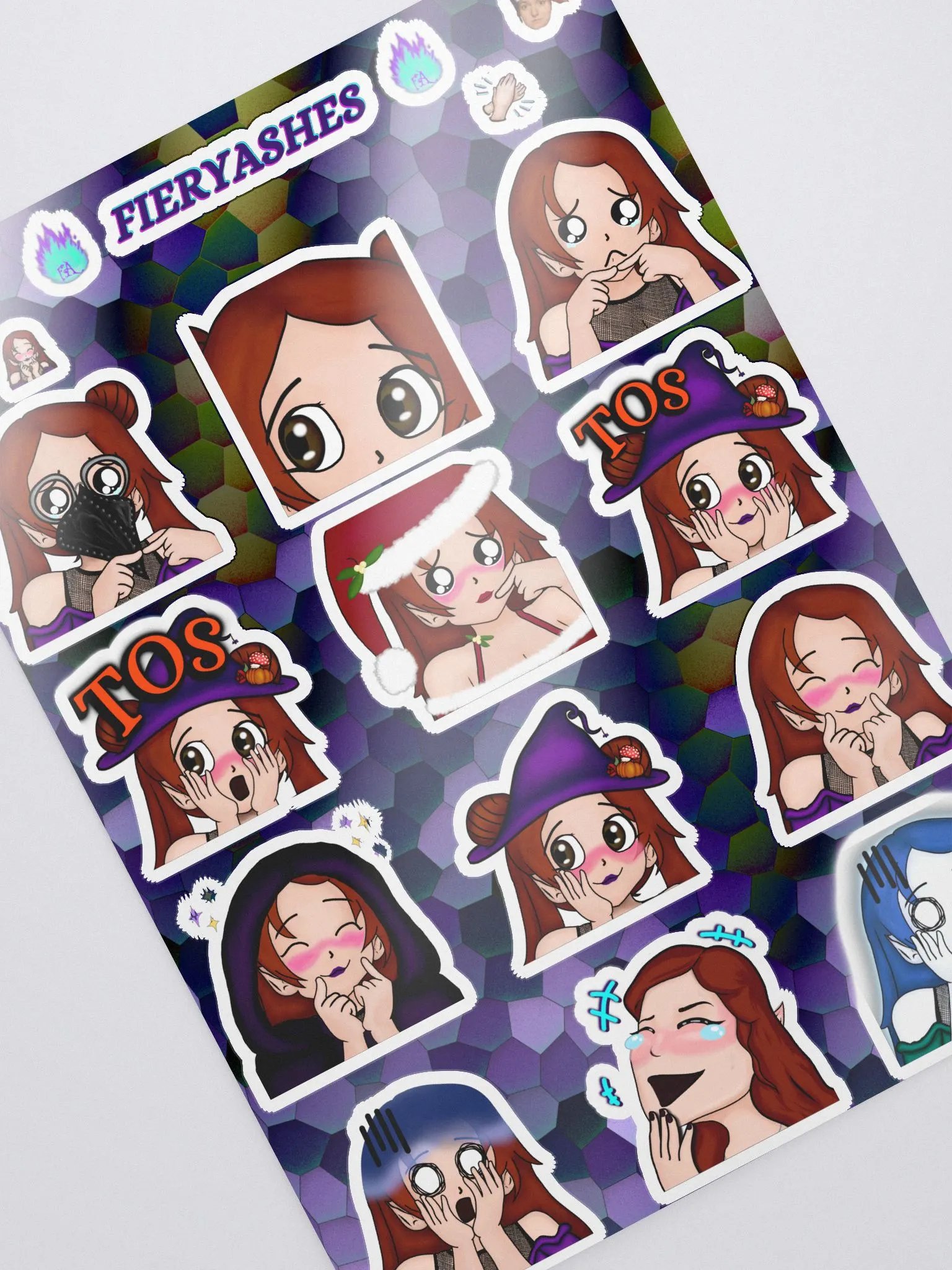 FieryAshes Kiss Cut Sticker Collection Sheet product image (2)