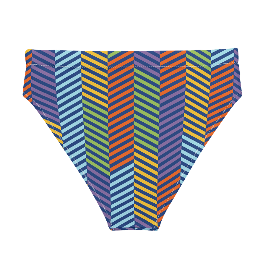 Sustainable Chic: Chevron Herringbone Bikini Bottom product image (2)