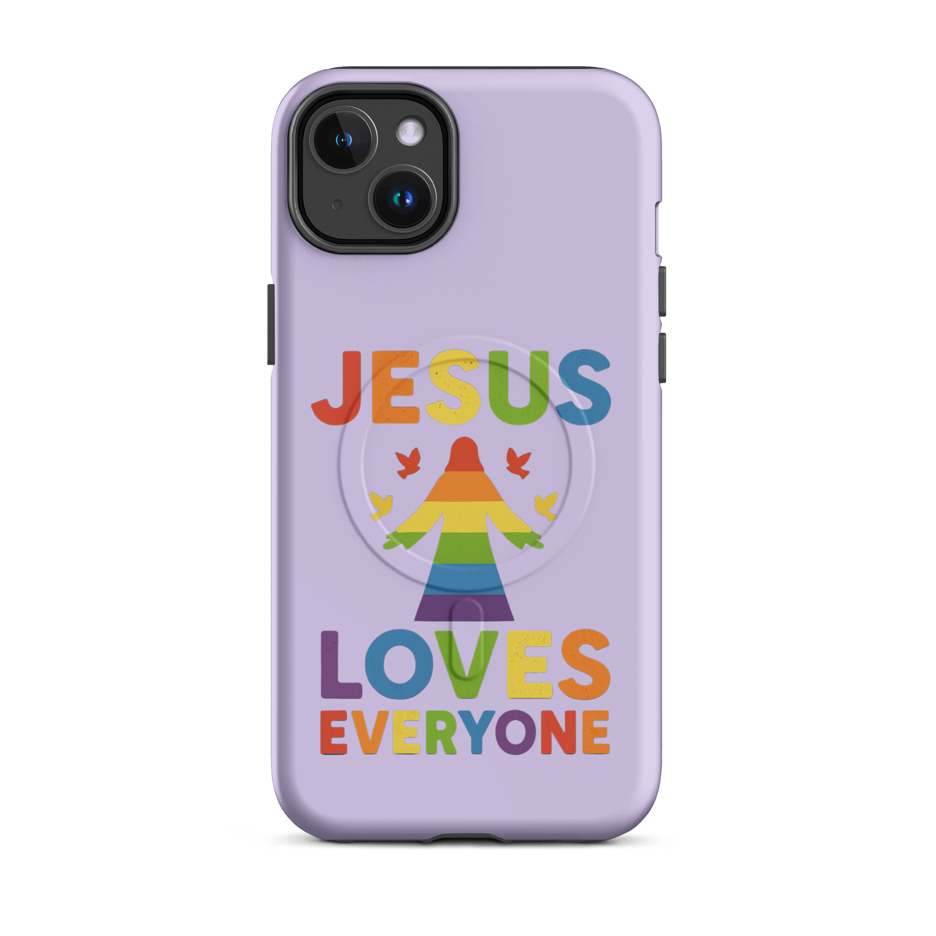 Rainbow Jesus Loves Everyone iPhone Case product image (18)