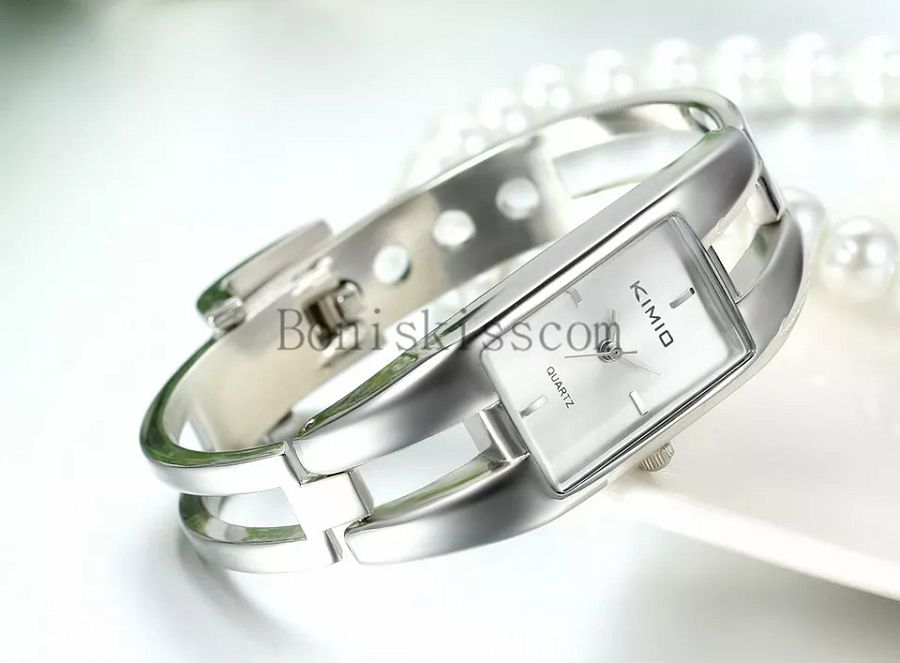 Fashion Lady Women Girl Rectangle Dial Quartz Analog Dress Business Wrist Watch product image (3)