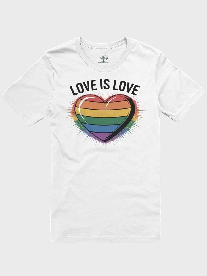 Unisex 'Love Is Love' Rainbow Heart Pride T-Shirt product image (121)
