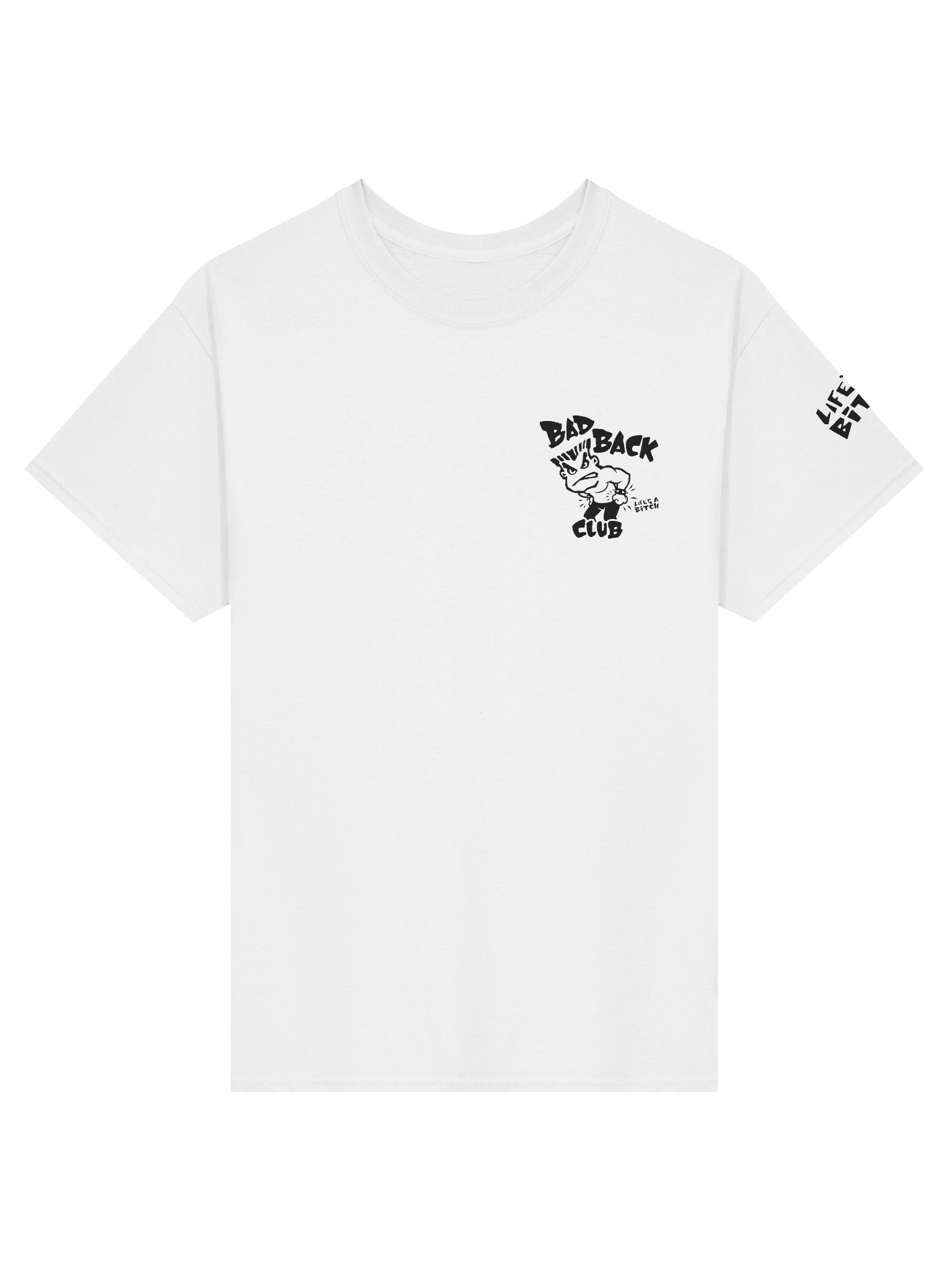 Bad Back Club Small Logo - White T Shirt product image (1)