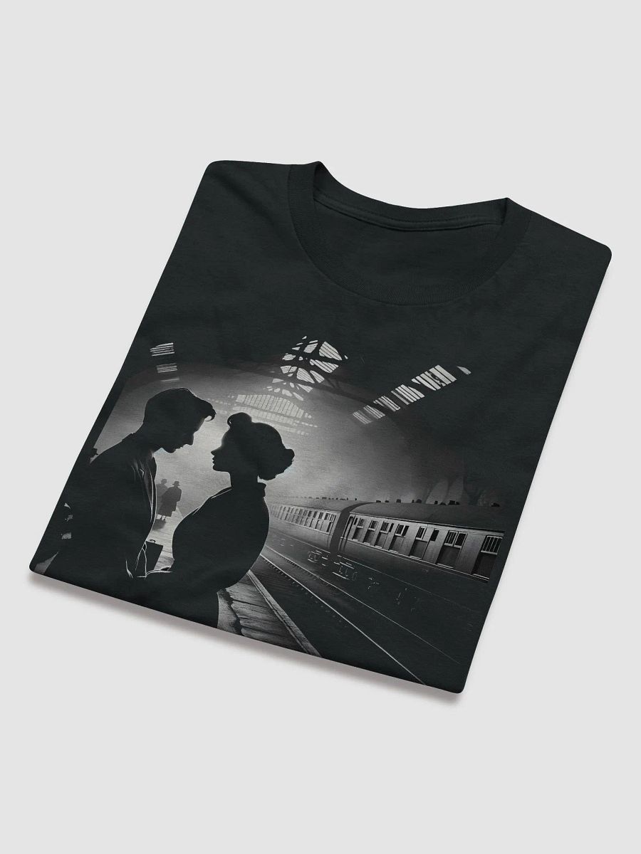 Parting Glance: Romance on the Railway Platform (Front Print Womens Tee) product image (5)