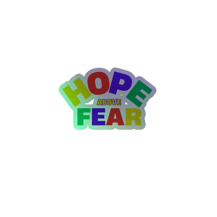 Vibrant Hope Above Fear Sticker Set product image (2)