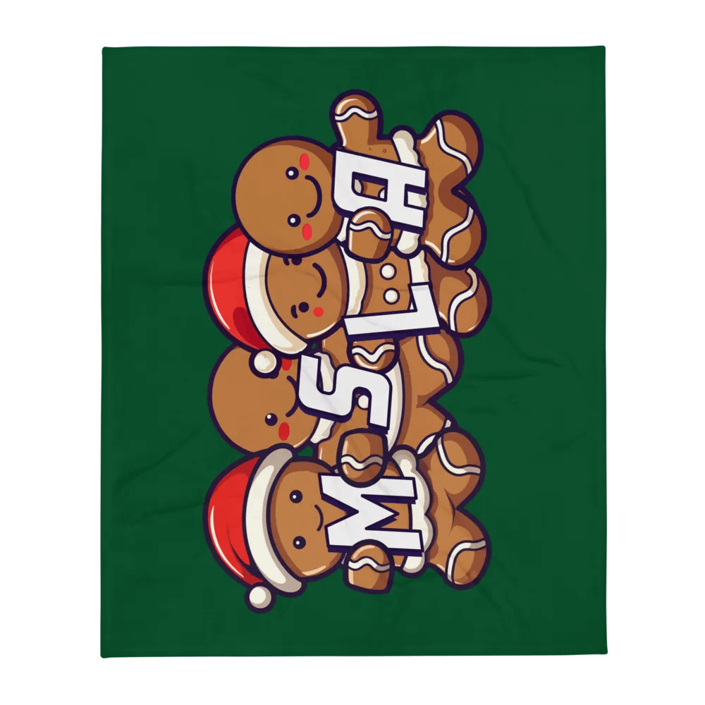 MSLA Holiday Gingerbread Throw Blanket product image (1)