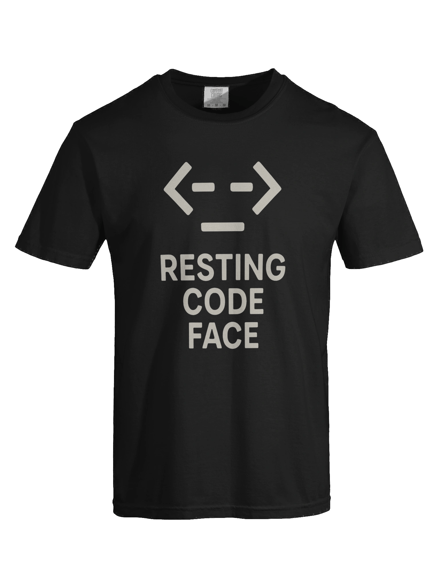 Resting Code Face Typographic T-Shirt product image (7)
