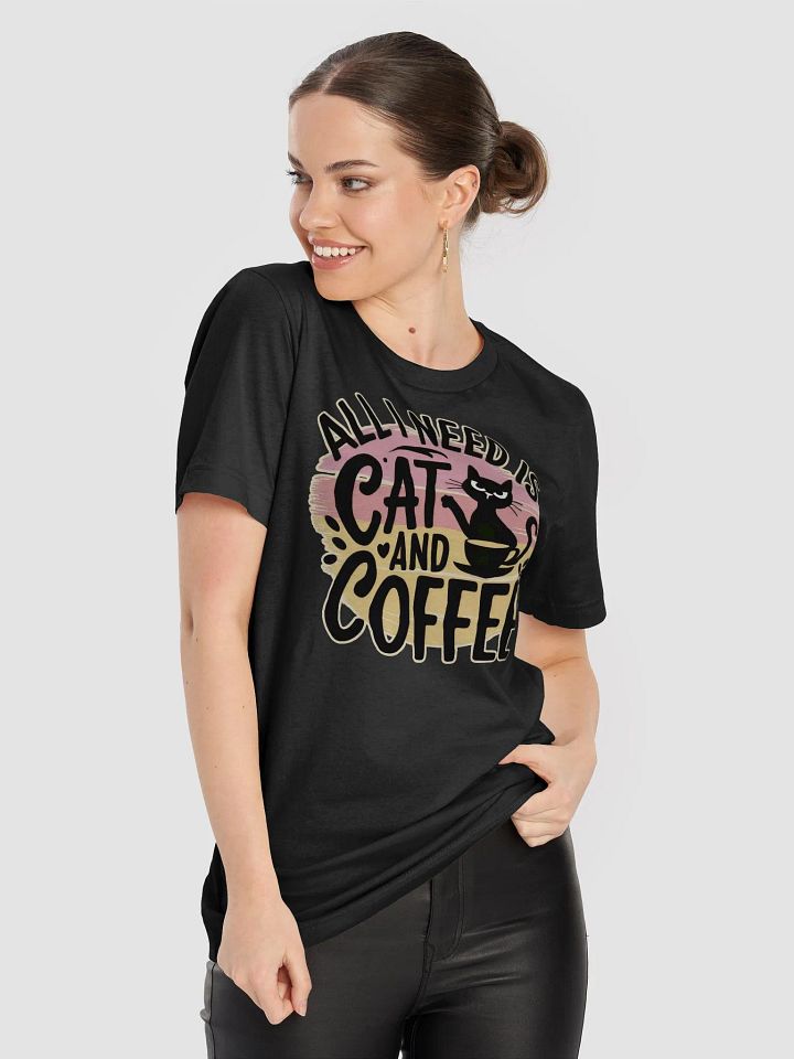 Cat & Coffee Vibes T-shirt product image (11)