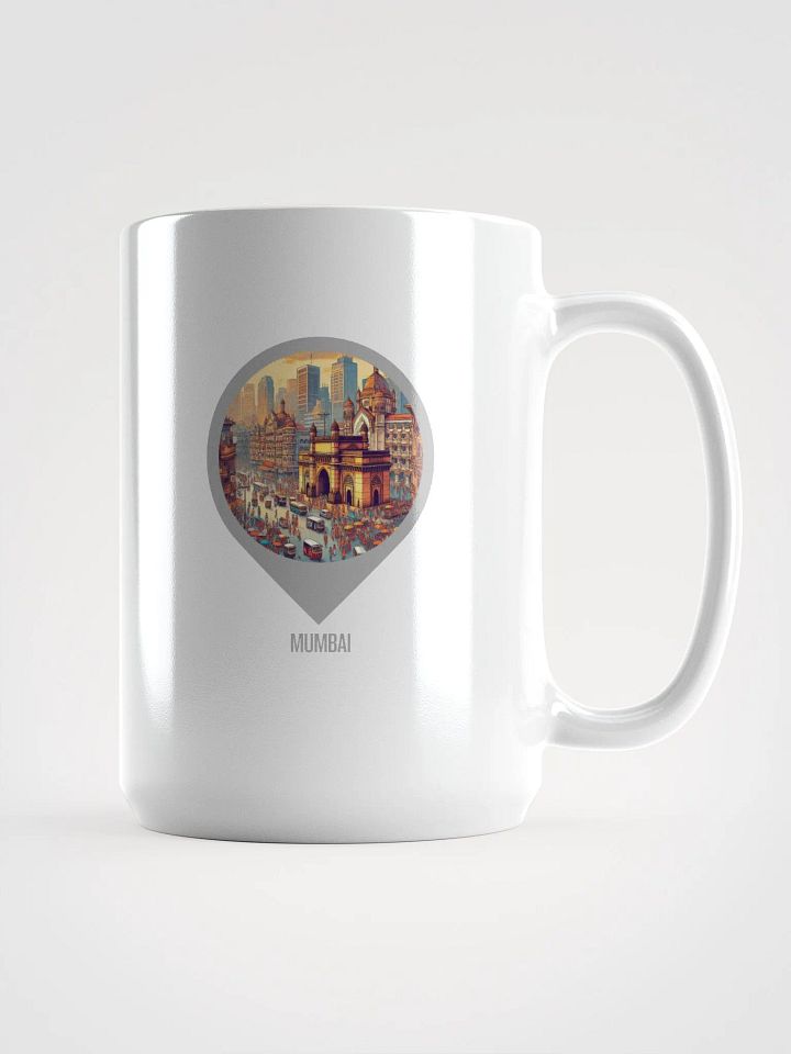 Urban Elegance Mug | AI Design Mumbai city product image (1)