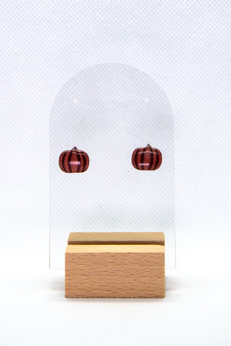 Copper Pumpkin Studs product image (2)