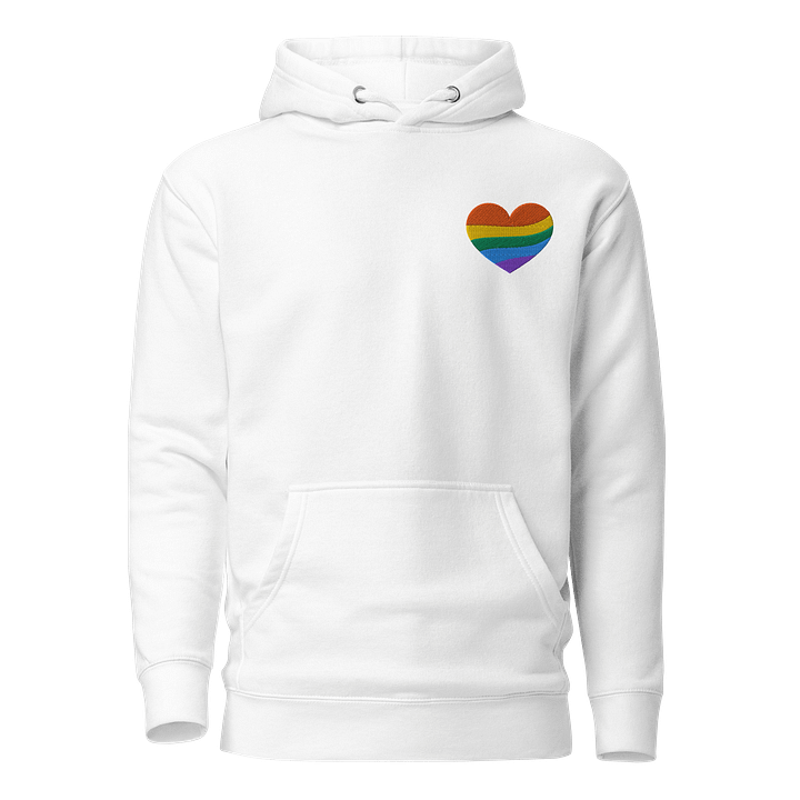 Rainbow Heart Unisex Hoodie product image (1)