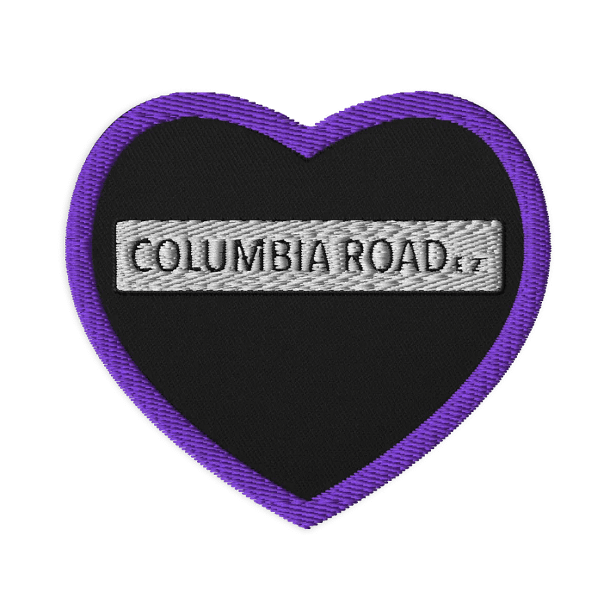 COLUMBIA ROAD E.2. Embroidered Patch (Purple/Heart) product image (1)