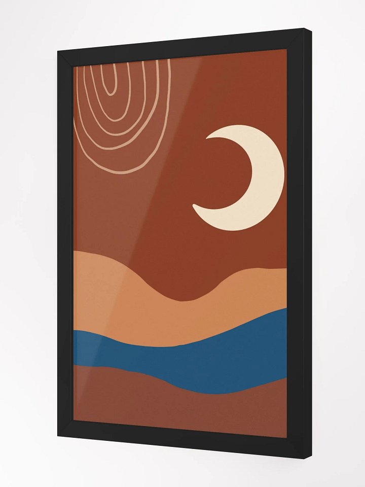Celestial Crescents Framed Art Print product image (9)