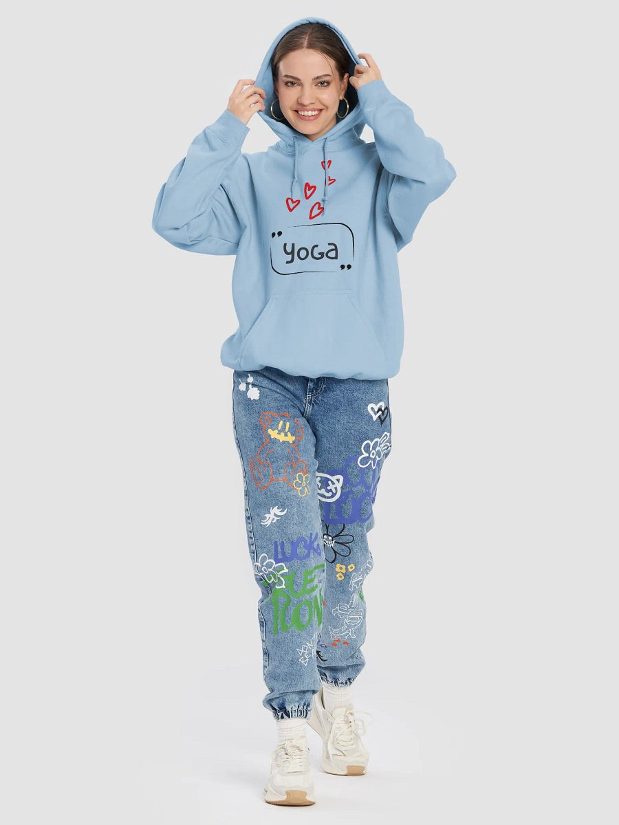 Yoga Love Hoodie - Heartfelt Design product image (8)
