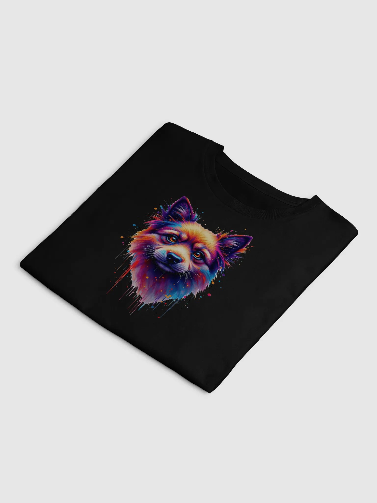 Vibrant Dog Portrait Crop Top product image (25)