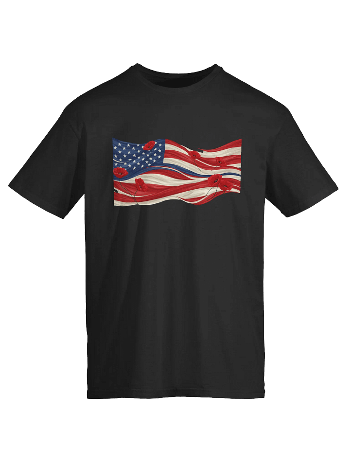 Poppies & Stripes Unisex Tee product image (1)