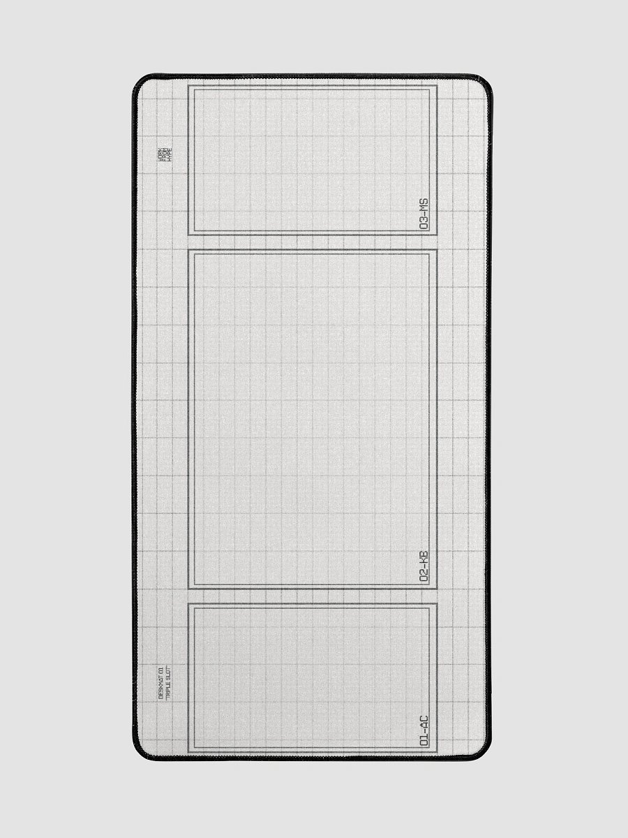 Triple Slot Desk Mat in White product image (2)