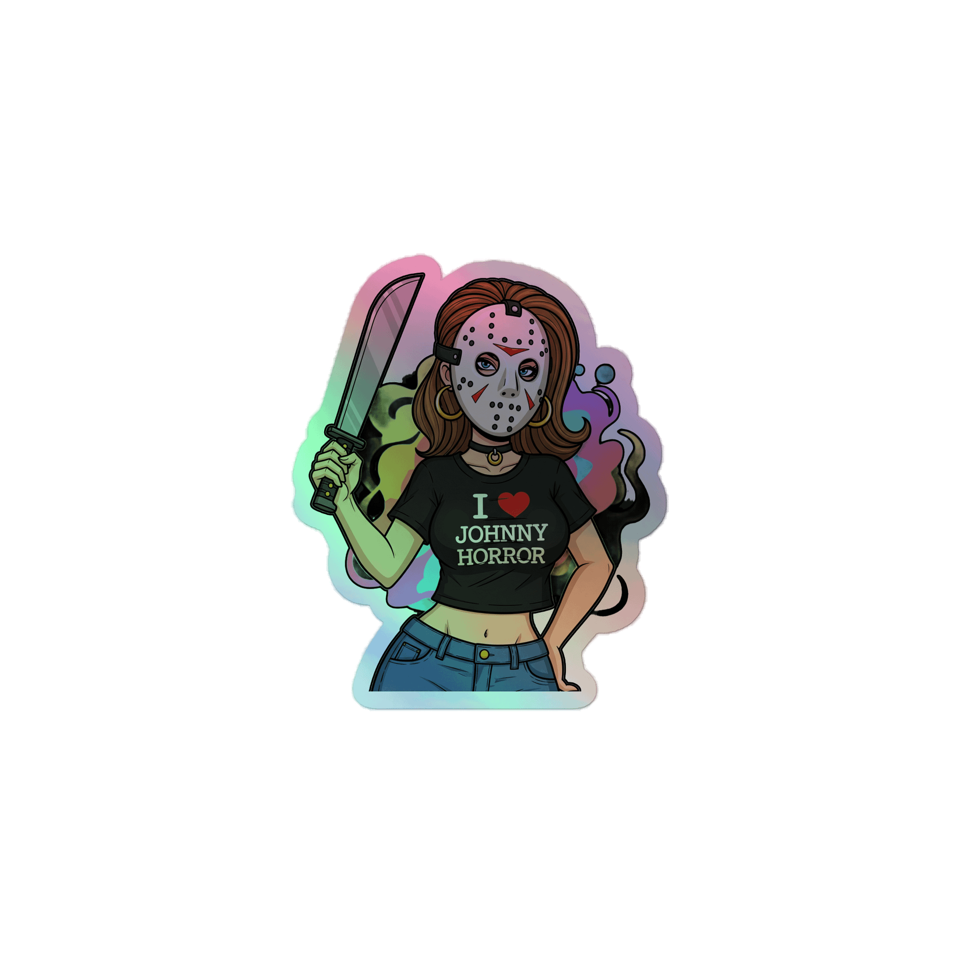 Slasher Fan Holographic Sticker product image (1)