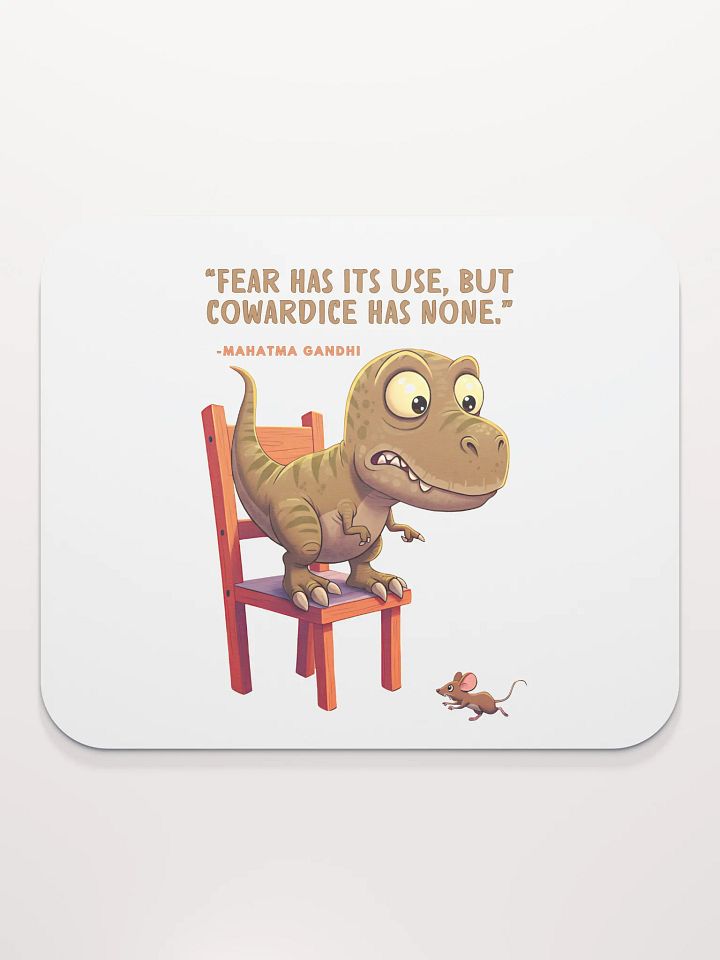 Mohatma Gandhi Motivational Quote - Dino Fear Mouse Pad product image (2)