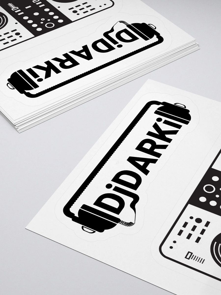 Djdarki logo Vinyl Groove Kiss-Cut Stickers product image (11)