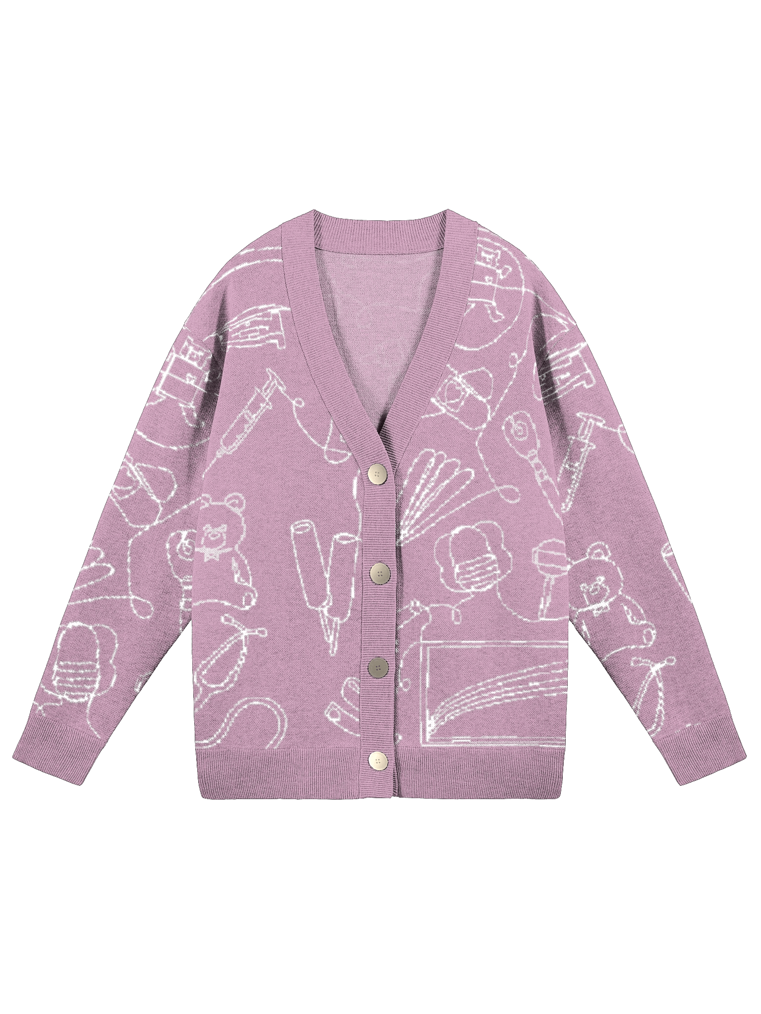 Service Lines (Pediatrics - Lilac Cardigan) product image (1)