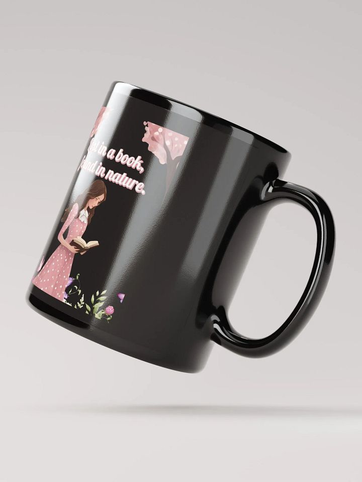 Lost In A Book, Found In Nature Black Mug product image (2)