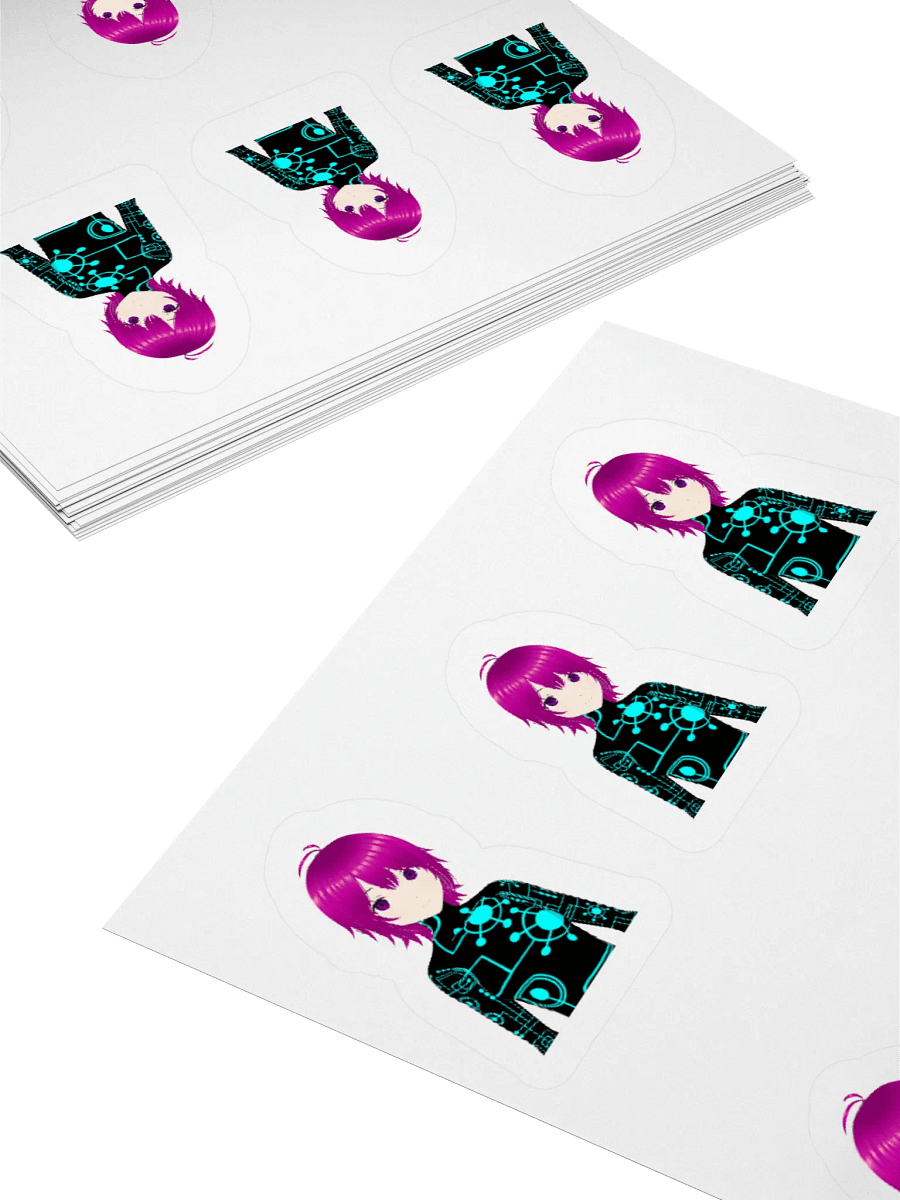 Neon Circuit Anime Sticker Set product image (4)