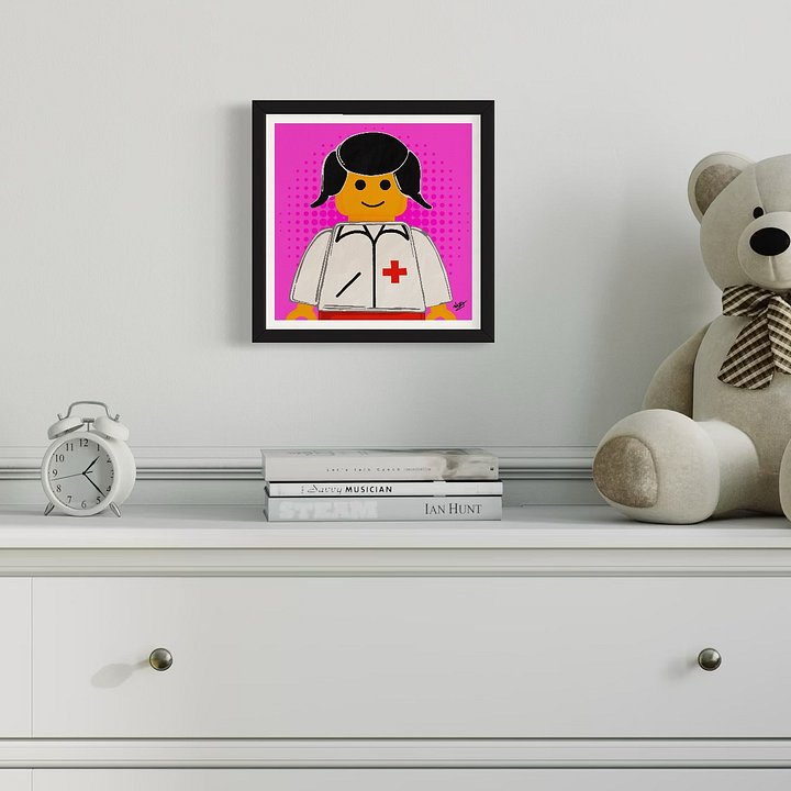 LEGO PEOPLE - Ms Nurse (Framed Matte Print) product image (3)