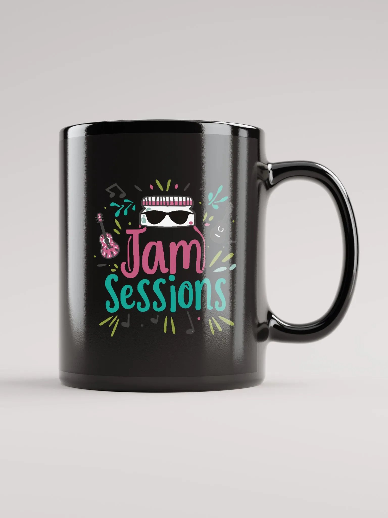 Jam Sessions Black Mug product image (1)