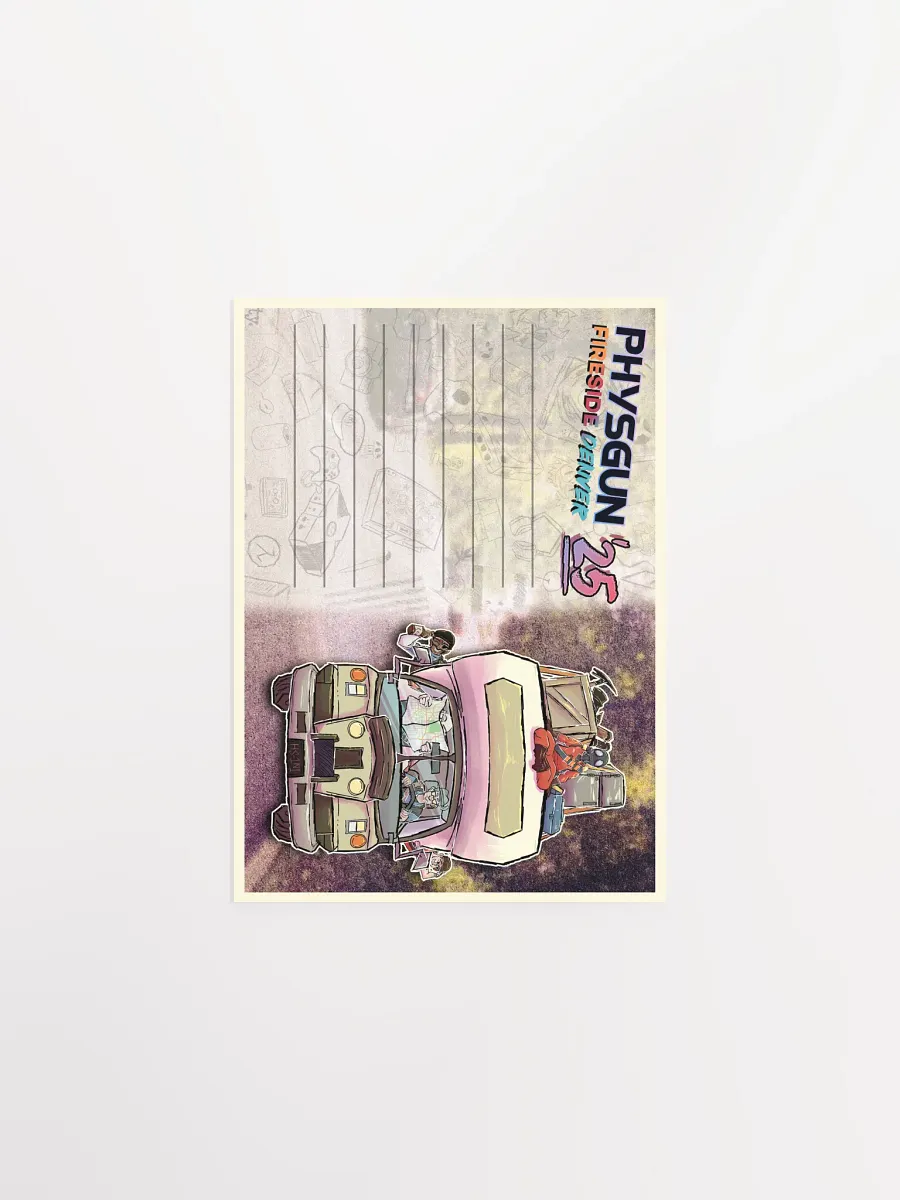 Physgun Fireside Denver 2025 LAN Poster - Postcard Version product image (1)