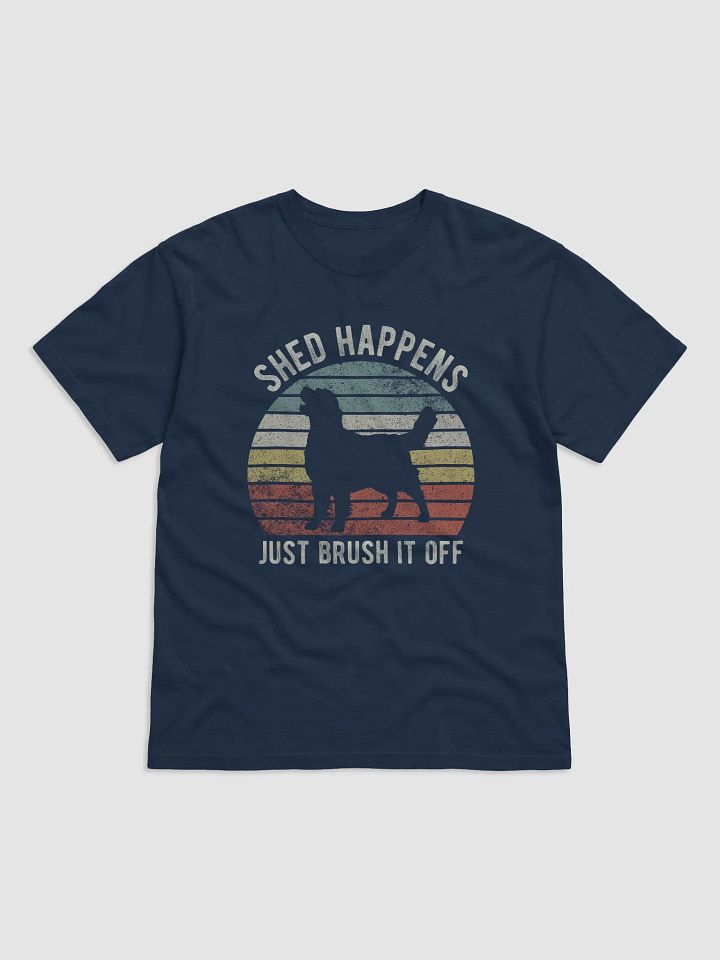 Shed Happens Tee | Funny Golden Retriever T-Shirt for Dog Lovers | Retro Vintage Sunset Dog Lover T-Shirt product image (12)