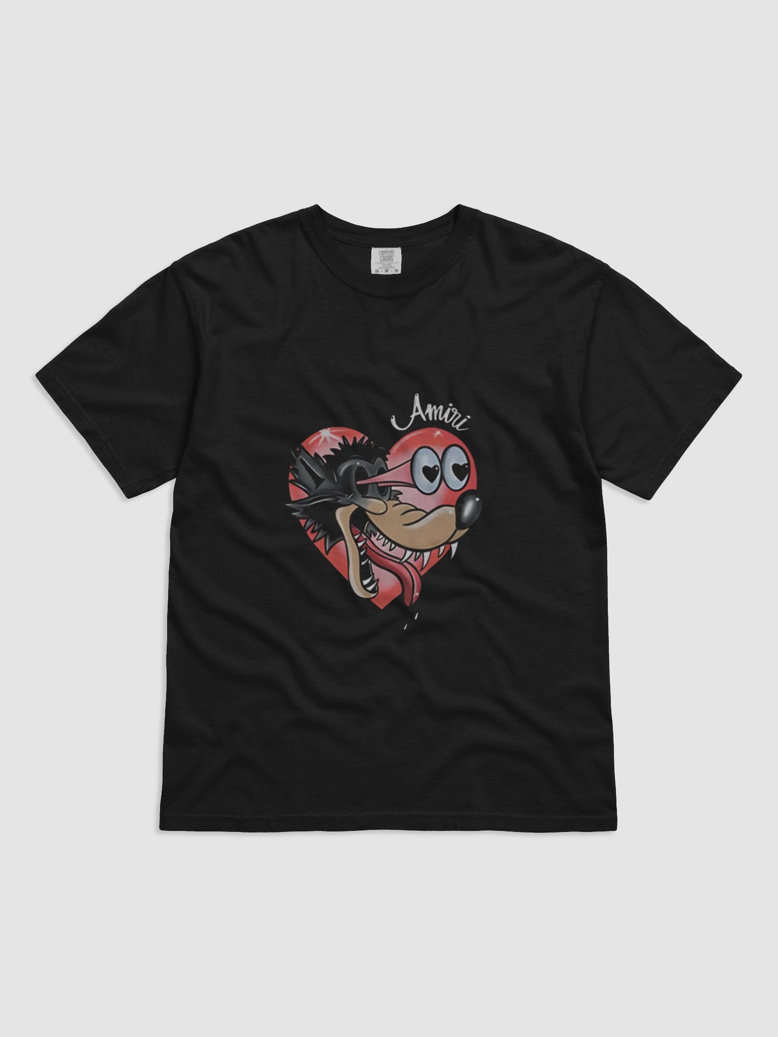 Whimsical Wolf Heart T-Shirt product image (1)