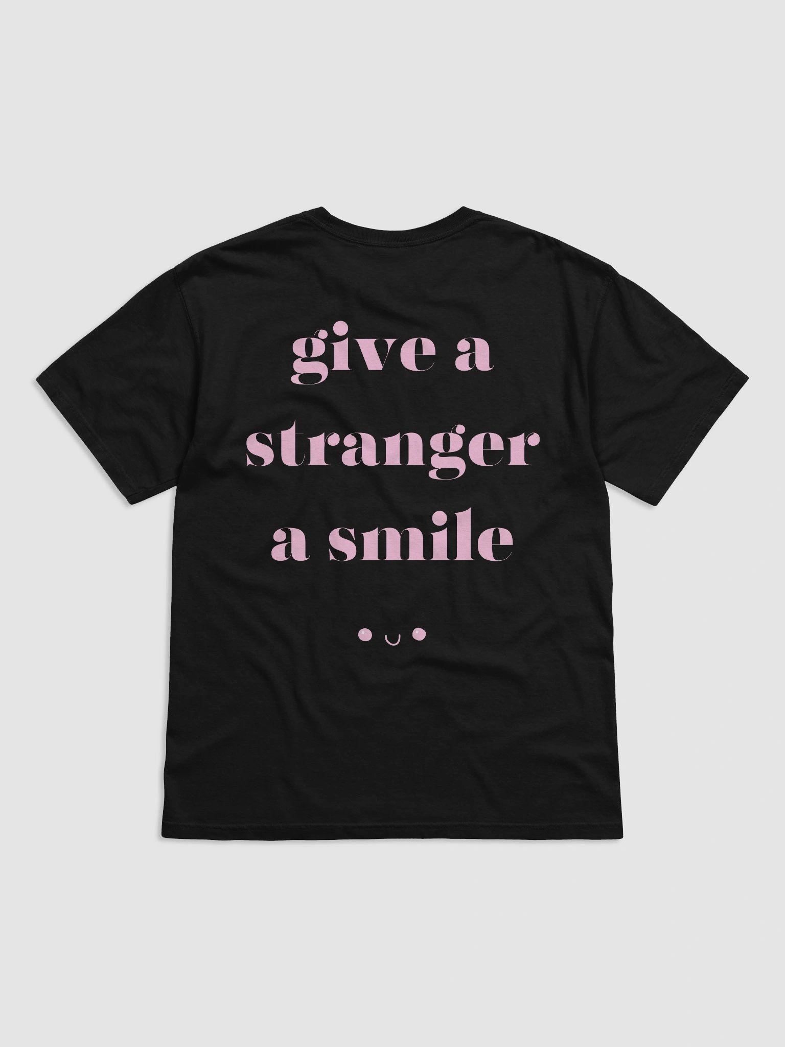 Give a Stranger a Smile Black Tee product image (4)