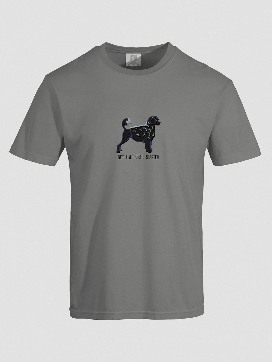 Get the Portie Started T-Shirt(Embroidered) of a Portuguese Water Dog(Black) product image (37)