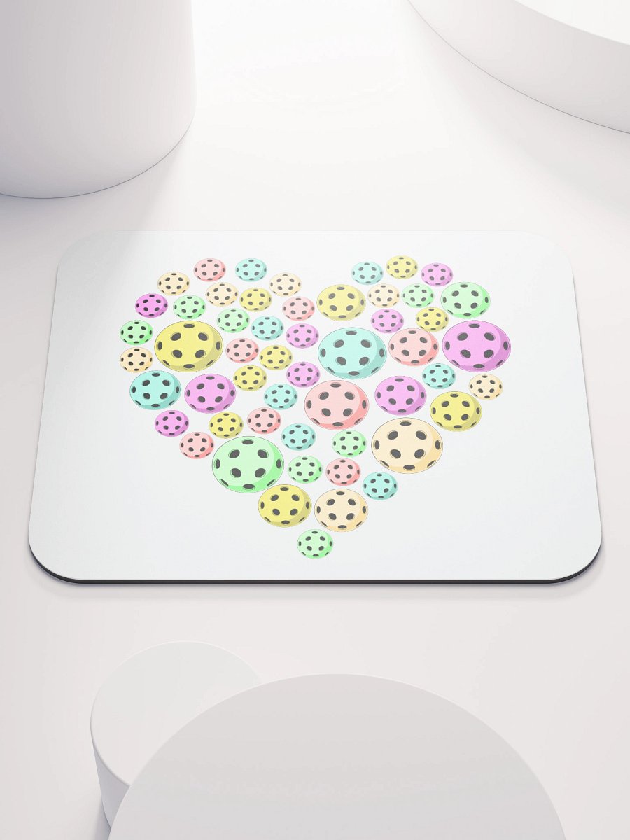 Heart Pickleball Colored Mouse Pad product image (1)