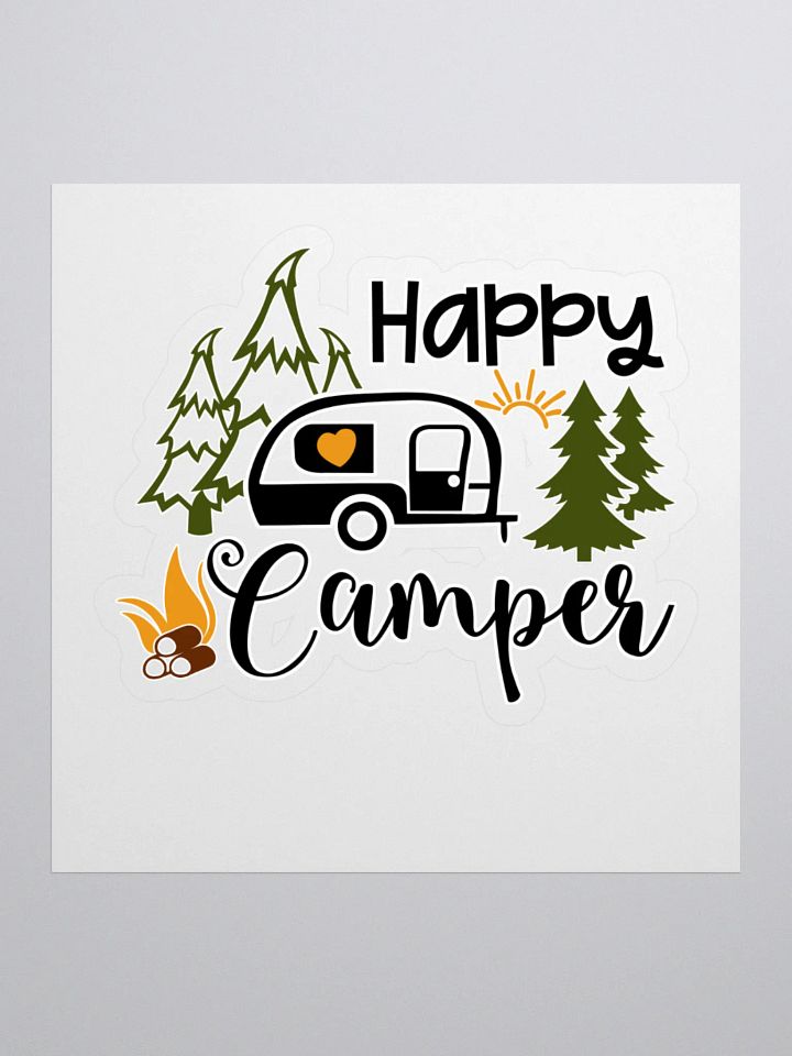Happy Camper Kiss-Cut Stickers product image (1)