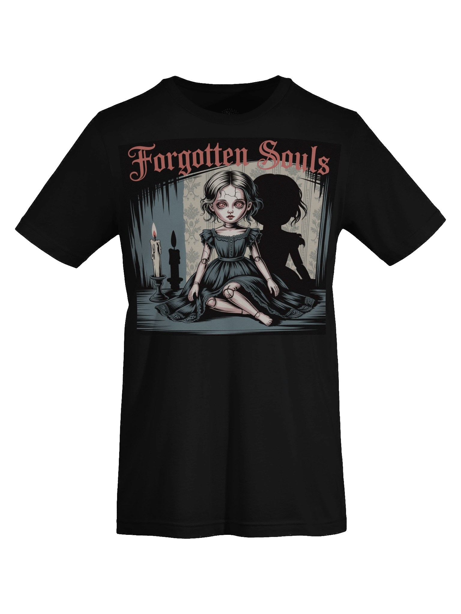 Creepy Doll 'Eternal Shadows' T-Shirt - Unisex Supersoft Gothic Design product image (68)