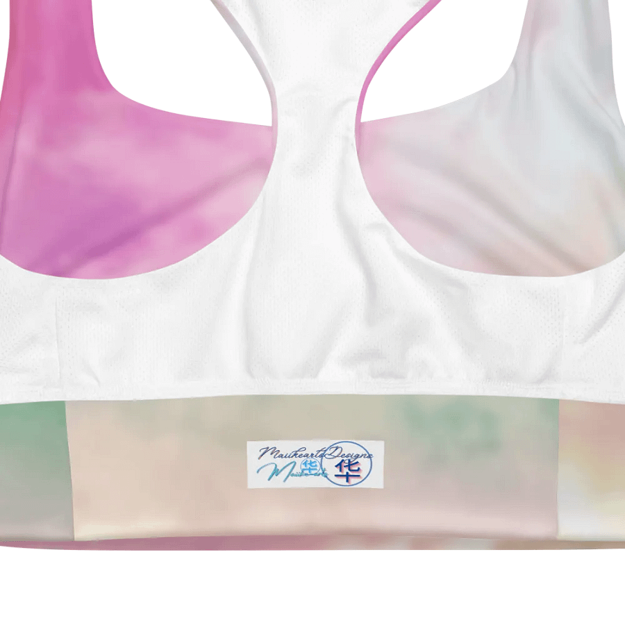 Blur cloud rainbow Design Longline Sports Bra - v4 product image (4)