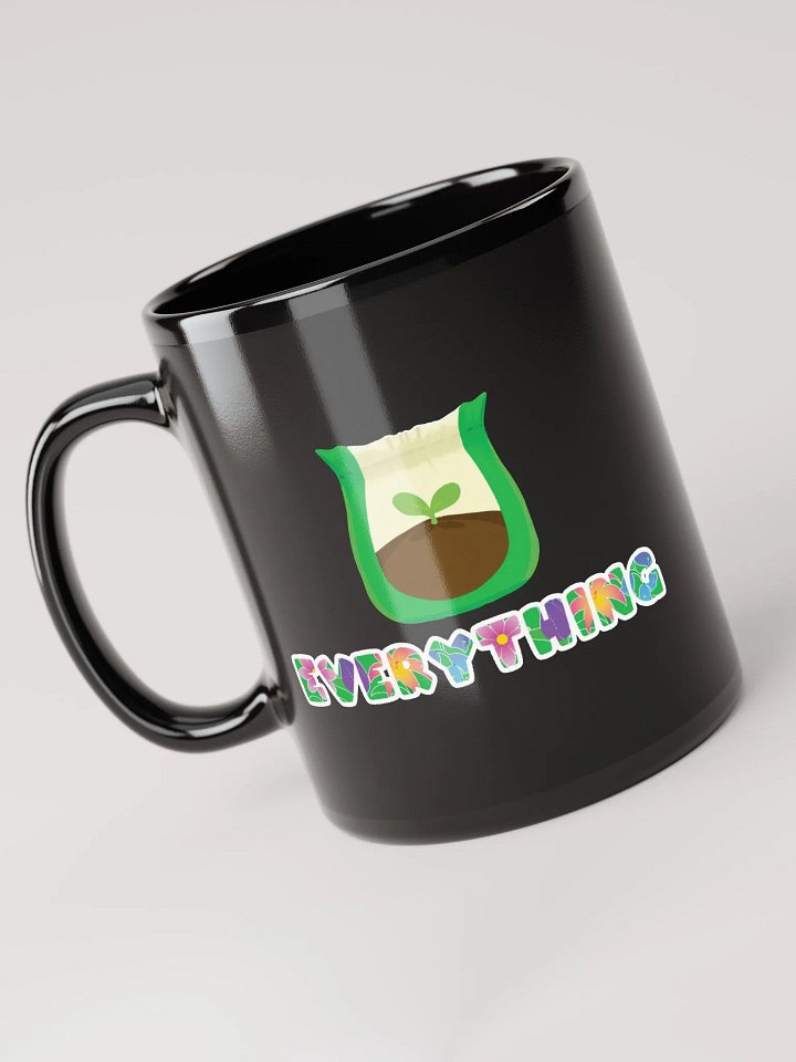 Fertilize Everything Black Mug- double sided product image (1)