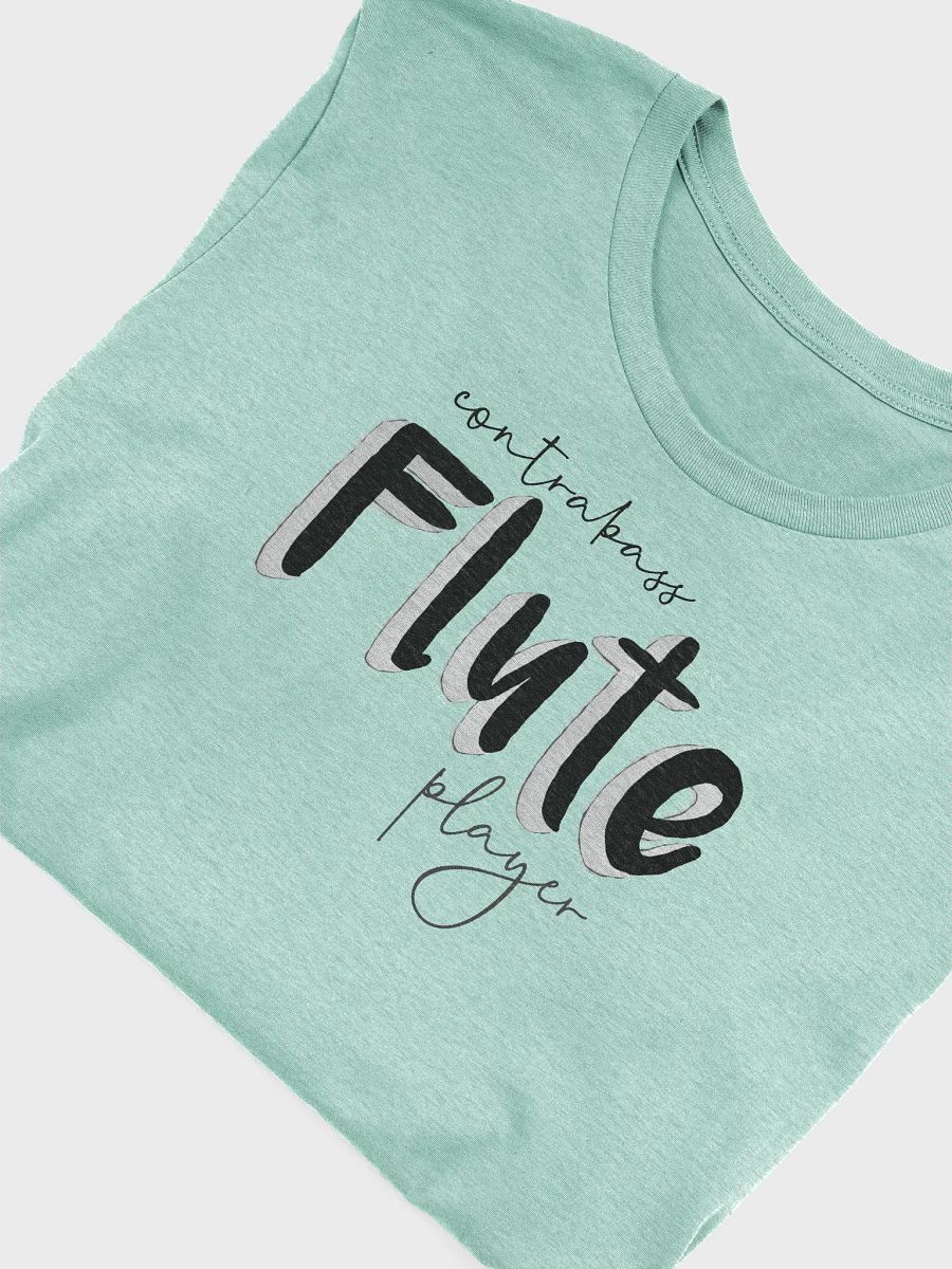3D Contrabass Flute Player Typography Tee - Unisex product image (5)