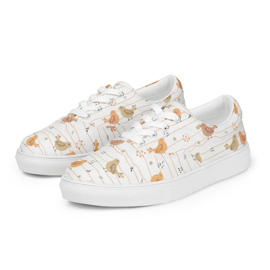 Kawaii Musical Birds Lace-up Canvas Shoes product image (6)